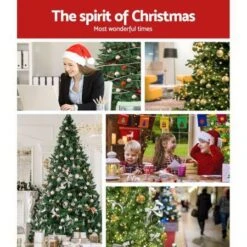 Jingle Jollys 2.4M 8FT Christmas Tree Xmas 3190 LED Lights Warm White 1436 Tips -Christmas Lights Store 187861 1400313 F