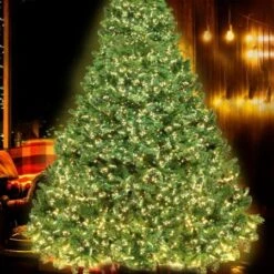 Jingle Jollys 2.4M 8FT Christmas Tree Xmas 3190 LED Lights Warm White 1436 Tips -Christmas Lights Store 187861 1400315 F