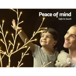 Jingle Jollys 1.5M LED Christmas Branch Tree 304 LED Xmas Warm White Optic Fiber -Christmas Lights Store 188001 1401295 F