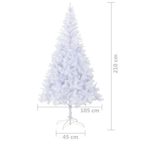Artificial Christmas Tree With Steel Stand 210 Cm 1210 Branches 8 Artificial Christmas Tree With Steel Stand 210 Cm 1210 Branches - Image 8