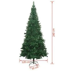 Artificial Christmas Tree L 240 Cm Green -Christmas Lights Store 195265 1480669 F