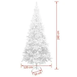 Artificial Christmas Tree L 240 Cm White -Christmas Lights Store 195267 1480681 F