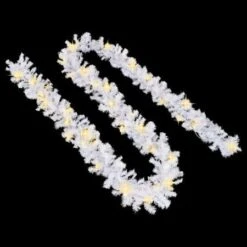 Christmas Garland With LED Lights 5 M White -Christmas Lights Store 195323 2331863 F
