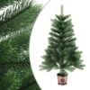Artificial Christmas Tree Lifelike Needles 65 Cm Green