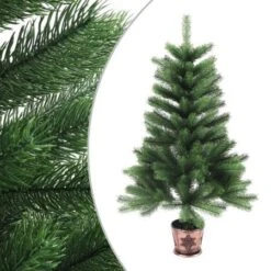 Artificial Christmas Tree Lifelike Needles 65 Cm Green