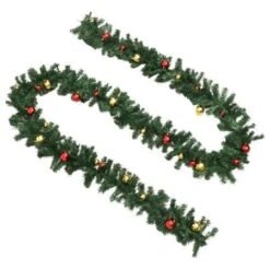 Christmas Garland Decorated With Baubles 5 M -Christmas Lights Store 195331 1481153 F