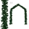 Christmas Garlands 4 Pcs Green 270 Cm PVC