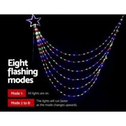 Jingle Jollys 3M Christmas Curtain Fairy Lights String 200 LED Party Wedding -Christmas Lights Store 215219 2251255 F