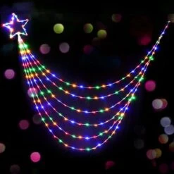 Jingle Jollys 3M Christmas Curtain Fairy Lights String 200 LED Party Wedding -Christmas Lights Store 215219 2251257 F
