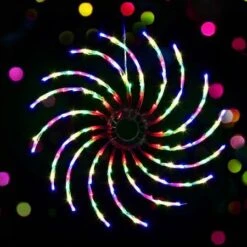 Jingle Jollys Christmas Motif Lights LED Spinner Light Waterproof Colourful -Christmas Lights Store 215237 2251301 F
