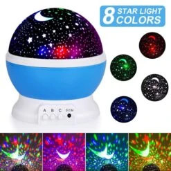 Night Light For Kids, Moon Star Projector -for Baby Kids Women, Christmas Party Bedroom Decoration