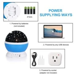 Night Light For Kids, Moon Star Projector -for Baby Kids Women, Christmas Party Bedroom Decoration -Christmas Lights Store 218261 1701957 HD