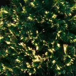 Jingle Jollys Christmas Tree 2.1M 7FT LED Xmas Fibre Optic Multi Warm White -Christmas Lights Store 218389 2086127 F