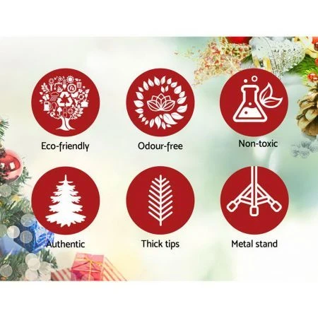 Jingle Jollys Christmas Tree 2.4M 8FT Xmas Decorations Snow Home Decor 1500 Tips 4 Jingle Jollys Christmas Tree 2.4M 8FT Xmas Decorations Snow Home Decor 1500 Tips - Image 4