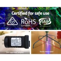 Jingle Jollys Christmas Tree LED 2.4M 8FT Xmas Decorations Green Home Decor -Christmas Lights Store 218401 2128811 F