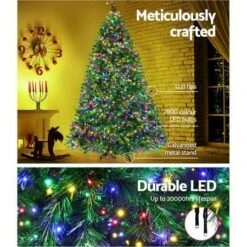Jingle Jollys Christmas Tree LED 2.1M 7FT Xmas Decorations Green Home Decor -Christmas Lights Store 218407 1703039 F