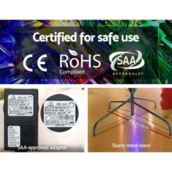 Jingle Jollys Christmas Tree LED 2.1M 7FT Xmas Decorations Green Home Decor -Christmas Lights Store 218407 1703043 F