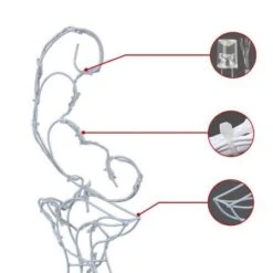 Jingle Jollys Christmas Motif Lights LED Rope Reindeer Waterproof Outdoor Xmas -Christmas Lights Store 218441 2251377 F