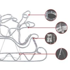 Jingle Jollys Christmas Motif Lights LED Rope Reindeer Waterproof Colourful Xmas -Christmas Lights Store 218447 2251331 F