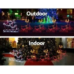 Jingle Jollys Christmas Motif Lights LED Rope Reindeer Waterproof Colourful Xmas -Christmas Lights Store 218447 2251341 F