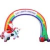 Jingle Jollys Inflatable Christmas Rainbow Archway Santa 3M Outdoor Decorations
