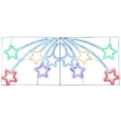 Jingle Jollys Christmas Motif Lights LED Star Fall Light Waterproof Outdoor Xmas -Christmas Lights Store 218635 2251313 F