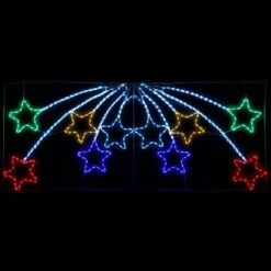 Jingle Jollys Christmas Motif Lights LED Star Fall Light Waterproof Outdoor Xmas -Christmas Lights Store 218635 2251317 F