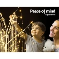 Jingle Jollys 1.8M LED Christmas Tree Willow Xmas Fibre Optic Warm White Lights -Christmas Lights Store 218653 1704785 F