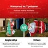 Jingle Jollys Inflatable Christmas Tree Santa 1.8M Decorations Outdoor LED Light
