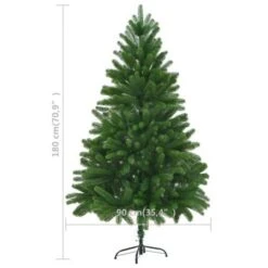 Artificial Christmas Tree Lifelike Needles 180 Cm Green -Christmas Lights Store 219413 1711101 F