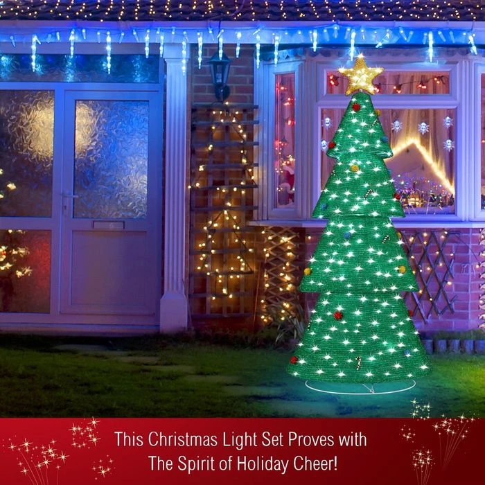 180CM 3D Christmas Tree Light Christmas LED Light Xmas Tree Lights Decorations 5 180CM 3D Christmas Tree Light Christmas LED Light Xmas Tree Lights Decorations - Image 5