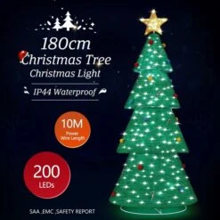 180CM 3D Christmas Tree Light Christmas LED Light Xmas Tree Lights Decorations 22 180CM 3D Christmas Tree Light Christmas LED Light Xmas Tree Lights Decorations -Christmas Lights Store 220087 1720083 HD