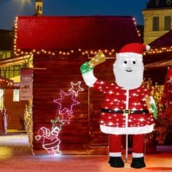 180CM 3D Christmas Santa Claus LED Light Decorations Indoor Outdoor -Christmas Lights Store 220089 1720087 HD