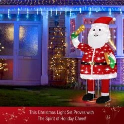 180CM 3D Christmas Santa Claus LED Light Decorations Indoor Outdoor -Christmas Lights Store 220089 1720091 HD