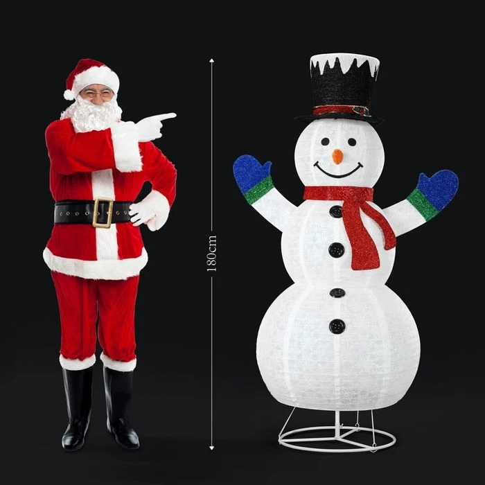 180CM 3D Christmas Snowman Light Christmas LED Light Xmas Light Decorations 9 180CM 3D Christmas Snowman Light Christmas LED Light Xmas Light Decorations - Image 9