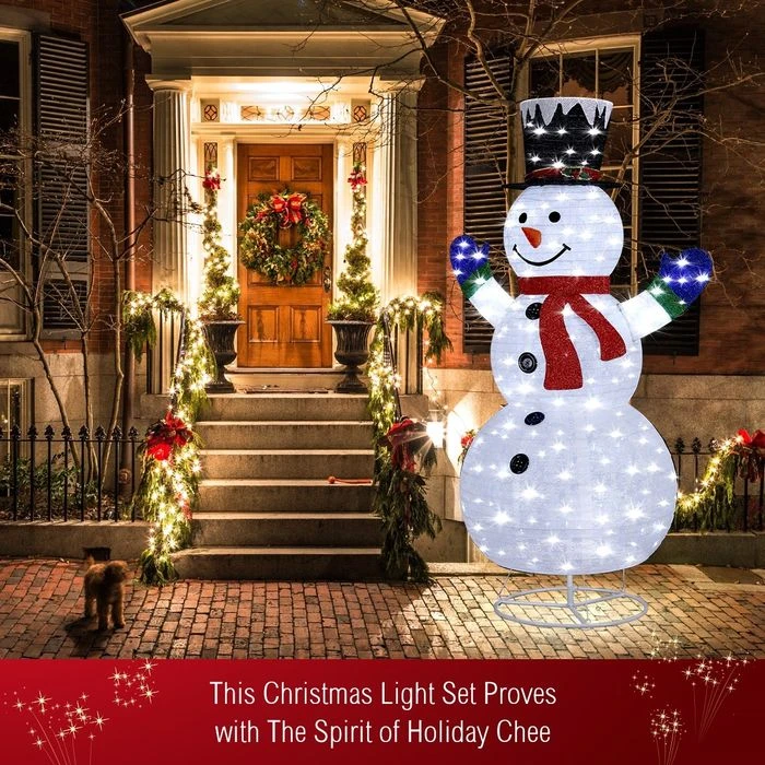 180CM 3D Christmas Snowman Light Christmas LED Light Xmas Light Decorations 7 180CM 3D Christmas Snowman Light Christmas LED Light Xmas Light Decorations - Image 7