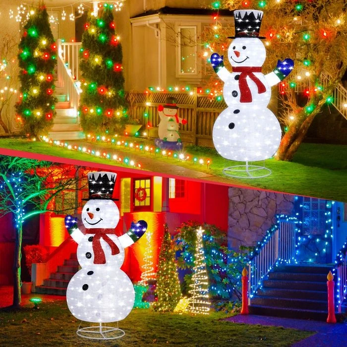 180CM 3D Christmas Snowman Light Christmas LED Light Xmas Light Decorations 6 180CM 3D Christmas Snowman Light Christmas LED Light Xmas Light Decorations - Image 6