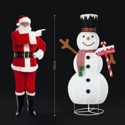 180CM 3D Christmas Snowman Light Christmas LED Light Outdoor Xmas Decorations -Christmas Lights Store 220093 1720137 HD