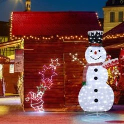 180CM 3D Christmas Snowman Light Christmas LED Light Outdoor Xmas Decorations -Christmas Lights Store 220093 1720139 HD