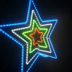 Stockholm Christmas Lights LED Rope Star 4 In 1 Outdoor Garden Xmas Decoration 80 X 80CM -Christmas Lights Store 225705 1766281 F