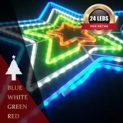 Stockholm Christmas Lights LED Rope Star 4 In 1 Outdoor Garden Xmas Decoration 80 X 80CM -Christmas Lights Store 225705 1766287 F