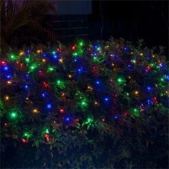 Stockholm Christmas Lights 150 LEDs Solar String Net Multi Color Outdoor Garden 2.5x1.3M -Christmas Lights Store 225711 2383729 F