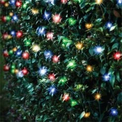 Stockholm Christmas Lights 150 LEDs Solar String Net Multi Color Outdoor Garden 2.5x1.3M -Christmas Lights Store 225711 2383737 F