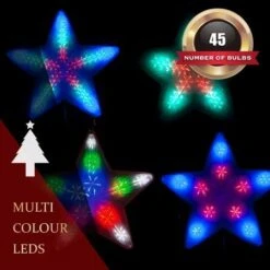 Stockholm Christmas Lights 45 LEDs Star Flashing Fairy Party Outdoor Xmas Decoration 50CM 17 Stockholm Christmas Lights 45 LEDs Star Flashing Fairy Party Outdoor Xmas Decoration 50CM -Christmas Lights Store 225719 1766441 F