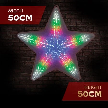 Stockholm Christmas Lights 45 LEDs Star Flashing Fairy Party Outdoor Xmas Decoration 50CM 6 Stockholm Christmas Lights 45 LEDs Star Flashing Fairy Party Outdoor Xmas Decoration 50CM - Image 6