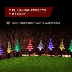 Stockholm Christmas Lights 20pcs LED Solar Mini Path Trees Outdoor Garden Xmas Decoration -Christmas Lights Store 225723 2383809 F