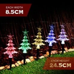 Stockholm Christmas Lights 20pcs LED Solar Mini Path Trees Outdoor Garden Xmas Decoration -Christmas Lights Store 225723 2383811 F