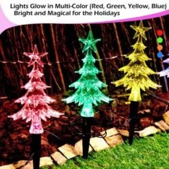 Stockholm Christmas Lights 20pcs LED Solar Mini Path Trees Outdoor Garden Xmas Decoration -Christmas Lights Store 225723 2383813 F