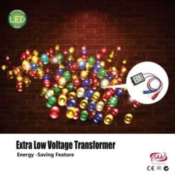 Stockholm Christmas String Lights 1000 LEDs Multi Colour Flashing Outdoor Garden Xmas 69M 13 Stockholm Christmas String Lights 1000 LEDs Multi Colour Flashing Outdoor Garden Xmas 69M -Christmas Lights Store 225727 2383849 F