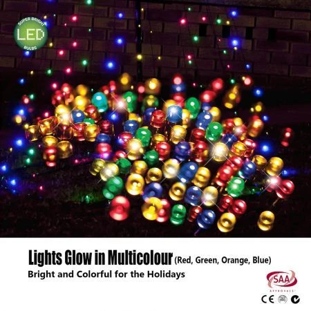 Stockholm Christmas String Lights 1000 LEDs Multi Colour Flashing Outdoor Garden Xmas 69M 2 Stockholm Christmas String Lights 1000 LEDs Multi Colour Flashing Outdoor Garden Xmas 69M - Image 2